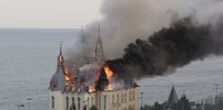 Castelo do Harry Potter é destruído em bombardeio russo