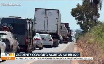 Cinco pessoas da mesma família que morreram em acidente em Goiás são enterradas na Bahia