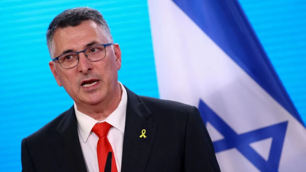Ministro das Relações Exteriores de Israel, Gideon Saar • REUTERS/Christian Mang